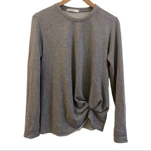 Anthropologie Stateside Sweatshirt Twisted Grey S